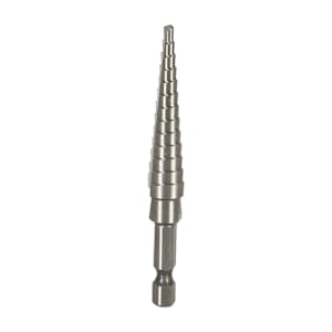 Step Drill Bit, 1/8 in. to 1/2 in.