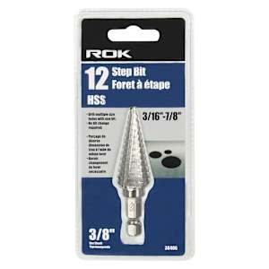 Step Drill Bit, 3/16 in. to 7/8 in.