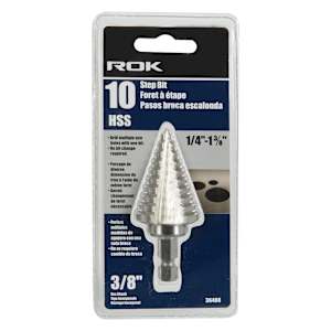 Step Drill Bit, 1/4 in. to 1 3/8 in.