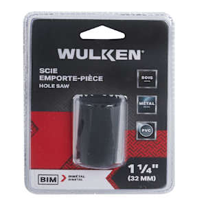 Scie emporte-pièce bimétallique 1 1/4 po WULKEN
