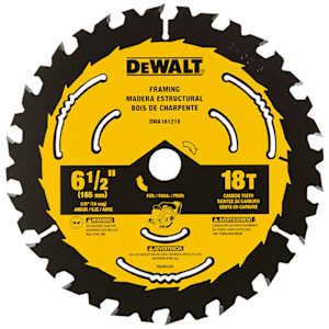 DEWALT Framing Circular Saw Blade 6 1/2 in. 18 Teeth