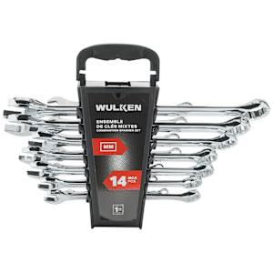 WULKEN 14-Piece Metric Combination Spanner Set