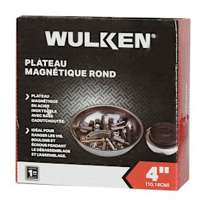 Plateau magnétique rond 4 po WULKEN