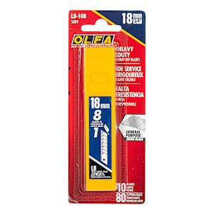 Snap-Off Utility Blades LB-10B  18 mm Pkg/10