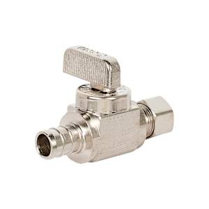 Robinet droit PEX 1/2 po x 3/8 po compression DAHL