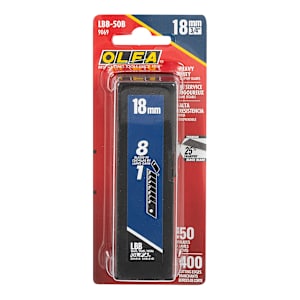 Black Snap-Off Utility Blades LBB-50B - 18 mm Pkg/50