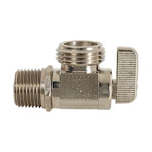 Angle Chrome Valve 3/4 in. Hose x 1/2 in. MPT