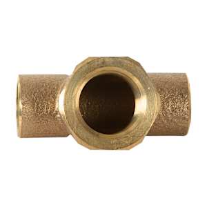 Copper Tee 1/2 in. Welded x 1/2 in. Welded x 1/2 in. FPT