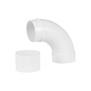 Coude long 90° PVC pour aspirateur central 2 po
