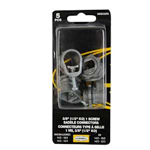 HUBBEL Saddle Outlet Box Connectors 3/8 in Pkg/5