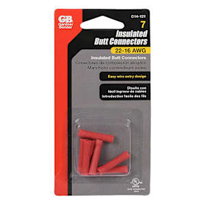 Butt Splice Wire Connectors Pkg/7 Red