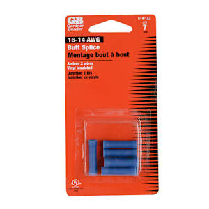 Joints bout à bout pour fils électriques bleu Pqt/7