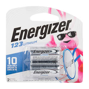 Piles Energizer 123, 3 V Pqt/2