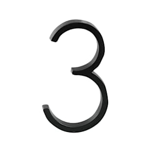 Distinction Number 3 Zinc Black 5 in.