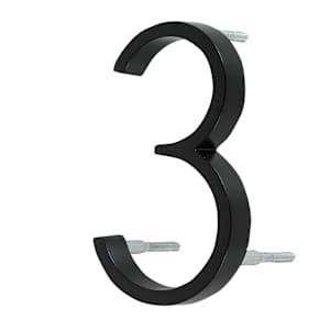 Distinction Number 3 Zinc Black 5 in.