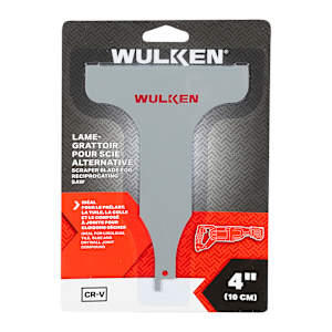 WULKEN Scraper Blade for Reciprocating Saw 4 in.