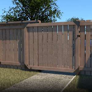 Barrière coulissante robuste pour clôture PYLEX