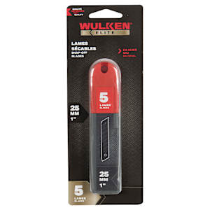 Lames pour couteau utilitaire 25 mm Pqt/5 WULKEN