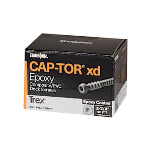 Vis pour plancher composite Cap-Tor Trex Foggy Wharf 2 3/4 po Pqt/100
