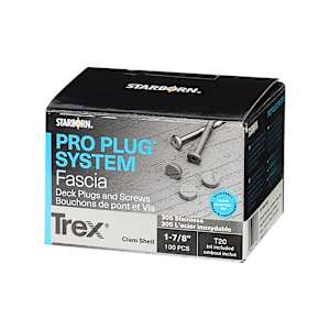 Trex Pro Plug Fascia Screws and Plugs Clam Shell 1 7/8 in Pkg/100