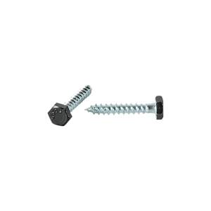 Black Lag Screw 1/4 in. x 1 1/2 in. Pkg/8