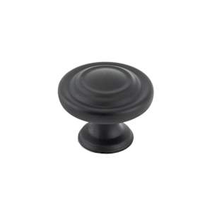 Notre-Dame Metal Cabinet Knobs Black  34 mm Pkg/8