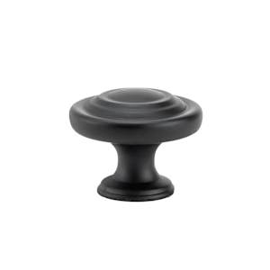 Notre-Dame Metal Cabinet Knobs Black  34 mm Pkg/8