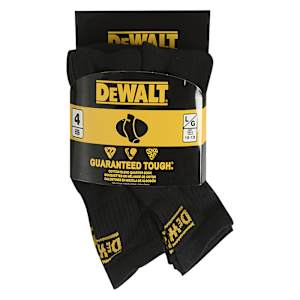 DEWALT Work Socks Large Pkg/4
