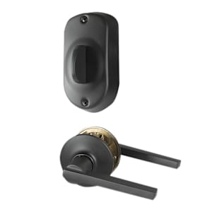 Plymouth Electronic Digital Keypad Front Door Lock and Lever Handle Black
