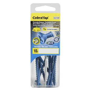3/16 in. x 3 1/4 in. F.H. Concrete Screws Pkg/10