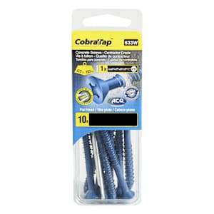 1/4 in. x 3 1/4 in. F.H. Concrete Screws Pkg/10
