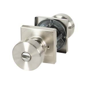 Cambie Keyed Entry Door Knob Satin Nickel