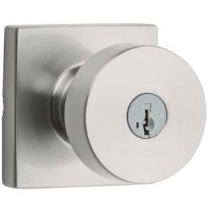 Cambie Keyed Entry Door Knob Satin Nickel