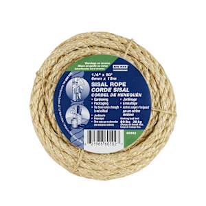 Sisal Rope 1/4 in. x 50 ft