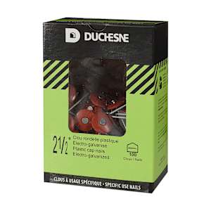 Insulation Panels Plastic Cap Nails 2 1/2 po Pkg/100