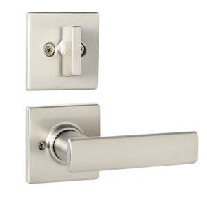 Tavaris Entry Key Handleset Door Satin Nickel