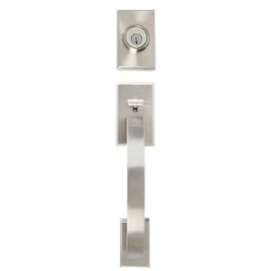 Tavaris Entry Key Handleset Door Satin Nickel