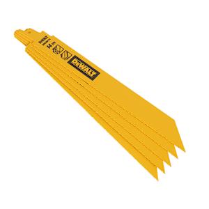 DEWALT Metal Reciprocating Saw Blade 9 in. Pkg/5