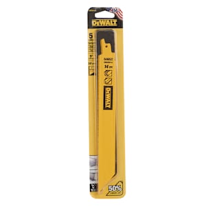 DEWALT Metal Reciprocating Saw Blade 9 in. Pkg/5