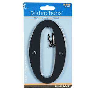 Distinction Number 0 Zinc Black 6 in.