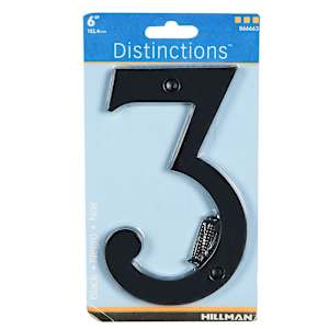Distinction Number 3 Zinc Black 6 in.