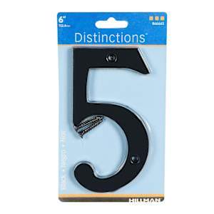 Distinction Number 5 Zinc Black 6 in.