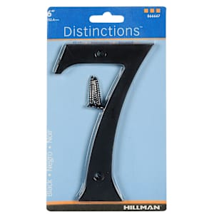 Distinction Number 7 Zinc Black 6 in.
