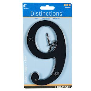 Distinction Number 9 Zinc Black 6 in.