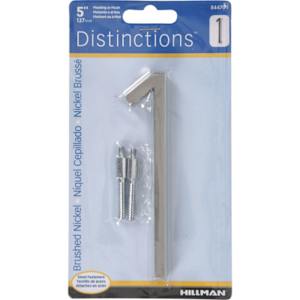 Distinction Number 1 Zinc Brushed Nickel 5 in.