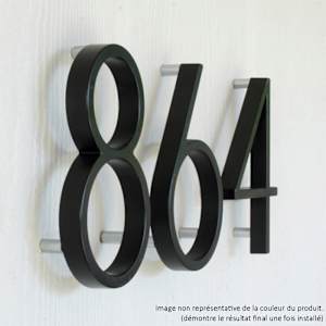 Distinction Number 2 Zinc Brushed Nickel 5 in.