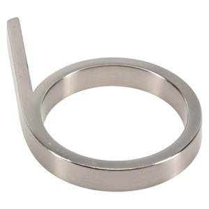Distinction Number 6 Zinc Brushed Nickel 5 in.