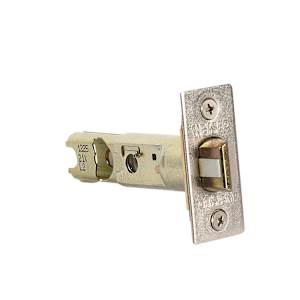 Breton Safe Lock Bathroom Door Handle Satin Nickel