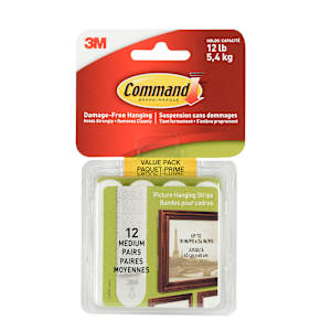 3M Adhesive Hanging Strips Pkg/12