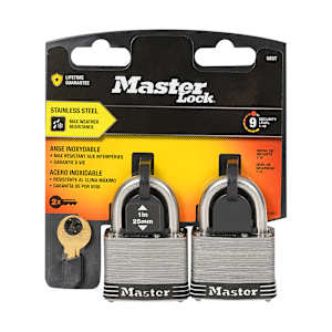 Laminated Stainless Steel Padlock 51 mm Pkg/2